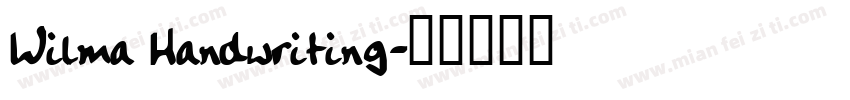 Wilma Handwriting字体转换